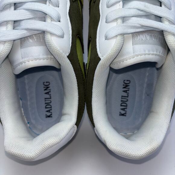 KADULANG White Sneakers With Green Shooting Star Design Mens Size 9.5 - Picture 8 of 12